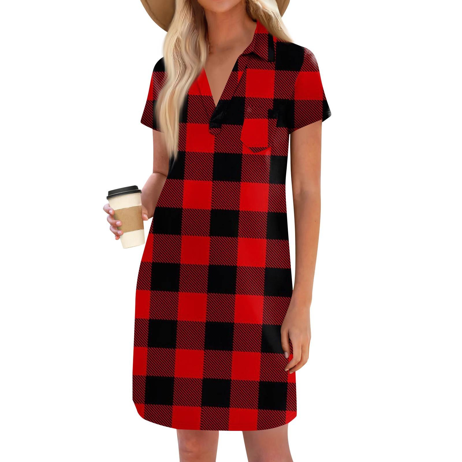 

Женская мода повседневная свободная футболка с коротким рукавом и V-образным вырезом с маленьким карманом M красный