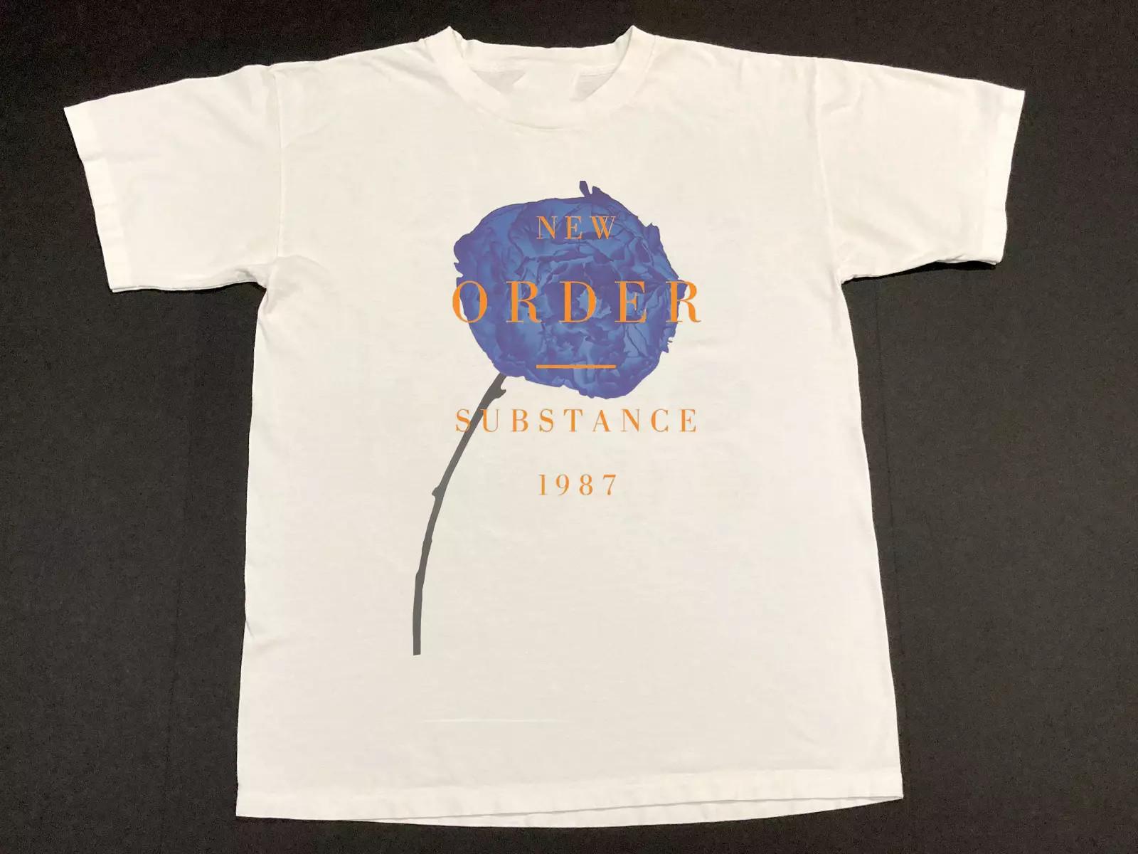 New Order - Substance 1987 Band Album Full Size T-shirt.webp S разноцветный