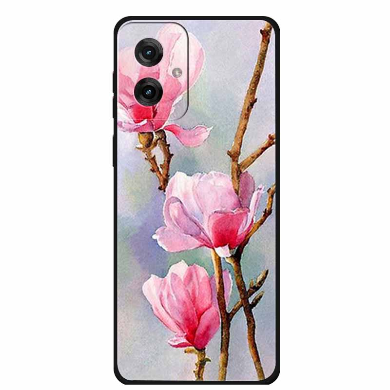 Etui do Motorola Moto G55 5G Luksusowe Miękkie Silikonowe TPU Tylna Osłona Etui na Telefon dla MotoG55 Ochronne Odporne na Wstrząsy Kolorowe Fundas