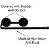 Magnetic Paper Towel Holder Paper Towel Rack Tower Bar for Refrigerator, Metal Cabinet Black