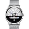 Men Watch Color Matching Half Roulette Date Diaplay Waterproof Clear Print Legible High Accuracy Quartz Movement Quartz Wristwatch