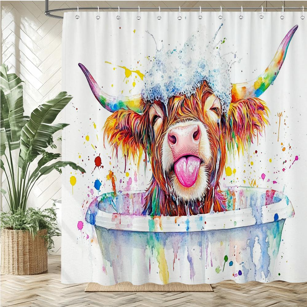 Funny and creative animals turtle Shower Curtain Bath Curtain Printing Polyester Bathroom Curtains for Home decoration curtain
