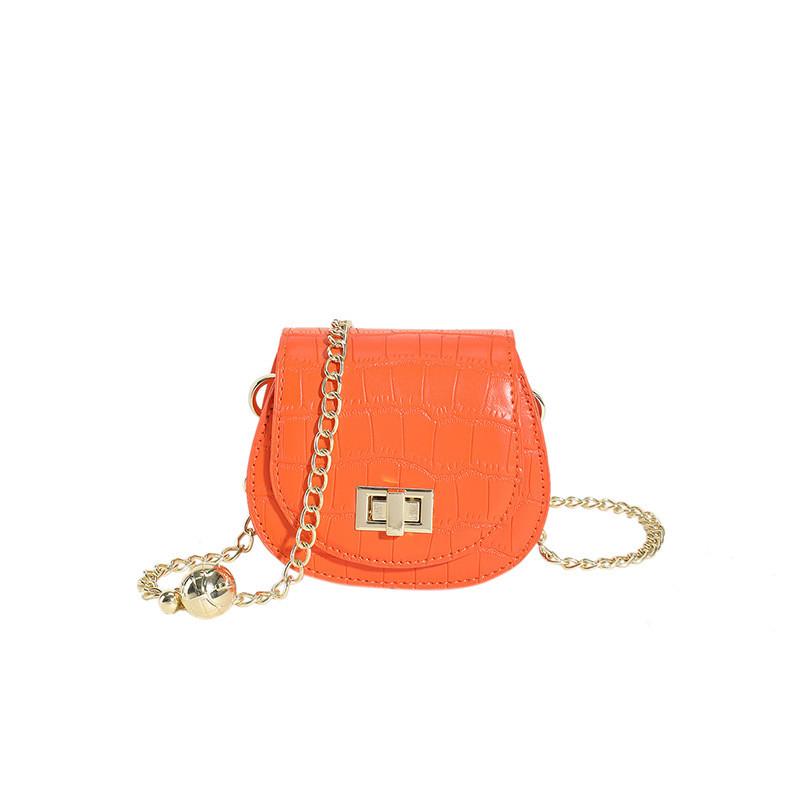 Fashionable Autumn Mini Bag For Women Chic Saddle Shape With Chain Strap
