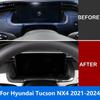 Center Console Dashboard Trument Board Frame For Hyundai Tucson - 2024 Carbon Fiber Cover Trim Sticker Car Styling