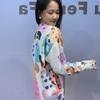 Heavy-duty Nail Drill Round-neck Sweater - New Autumn-winter Design, Comfortable and Loose Fit, with Printed Cartoon Pattern, Knitted Top for Women
