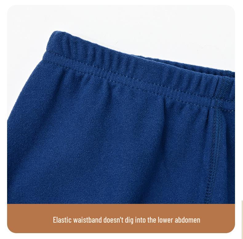 2025 Kids' Warm Double-Sided Brushed Autumn/Winter Pajama Set for Boys & Girls