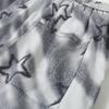 Men's Plus Size Star Print Tie Dye Casual Shorts – Elastic Waist Drawstring Loose Fit Summer Shorts (5XL-11XL)