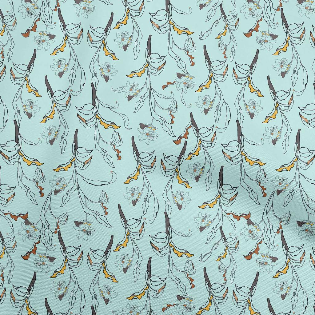 oneOone Cotton Flex Dusty Violet Fabric Floral & Craft Projects Decor Fabric Printed By The Yard 40 Inch