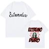Camiseta Vintage Gráfica para Hombre y Mujer de los 90 Y2k Hip Hop Camisetas Tops Unisex Moda Banda de Rock Estampado Extremoduro Talla EU Ropa
