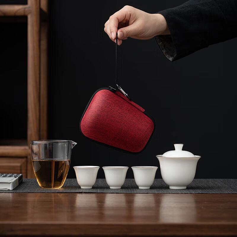 Xitu Portable Ceramic Kung Fu Travel Tea Set