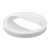 Jitsugyo 1311 Drain Cover with Drainer Net Holder, White W14.4 X D14.4 X H3cm, Tower Drainer Net Easy To Attach and Detach, Sink Garbage