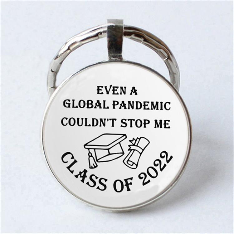 Keychain Accessories Pendant Floral Thanksgiving Text Good Friends Retro Personalized Keychain Gift Pendant