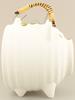 Santo Banko Ware Mosquito Coil Pig Mosquito Dispeller Quote Mosquito Coil Holder Holder Stand White Height 19cm Made in Japan 15913 Hand-drawn "Dream