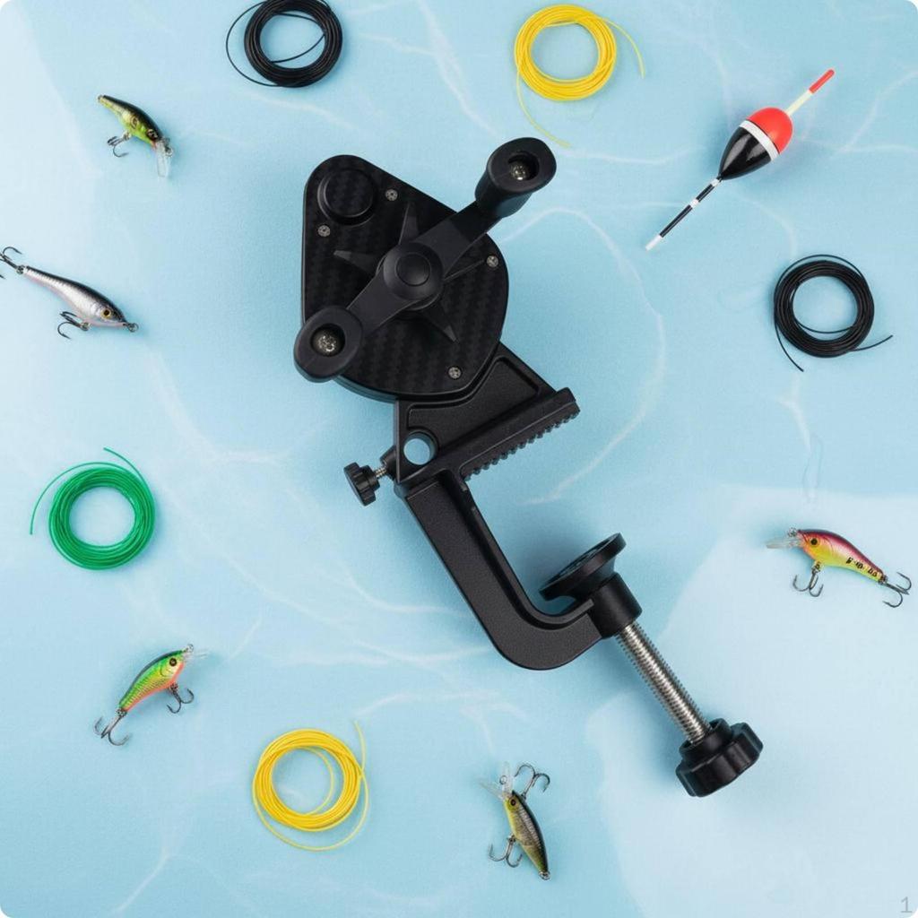 Reciprocating Reel Winder Fishing Line Spooler Adjustable Tension Control Spooling Tool