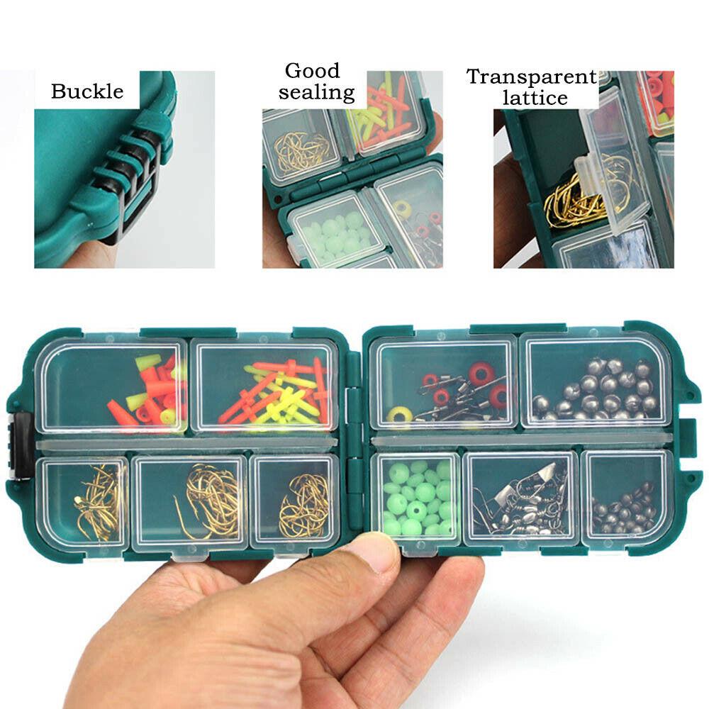 ABS Plastic Fishing Hook Bait Tool Tackle Mini Small Storage Box Case Equipment