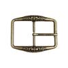 Fashion Carved Floral Pattern Belt Buckle Replacing Component Easy to Use Heavy Rock Belt Buckle Replacements for Adult