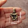 Antique Brass Dharma Sratue Buddha Copper Figurines Mininatures Buddhism Founder Vintage Solid Bronze Ornament Craft Desk Decors