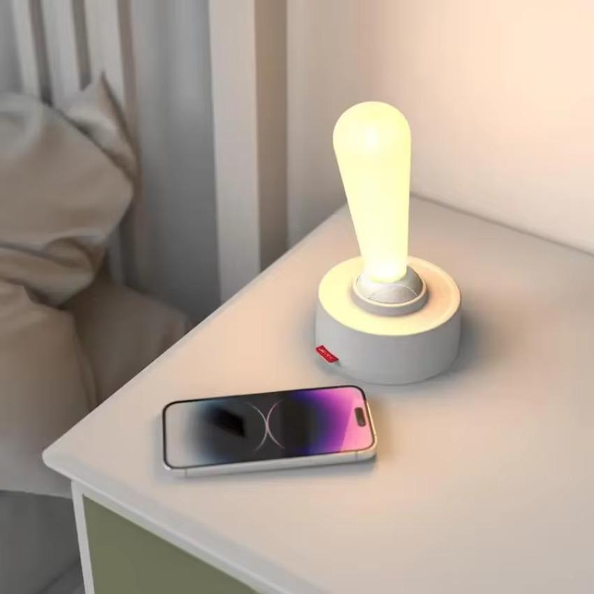 USB Rechargeable LED Night Light 2 Mode Adjustable Brightness Office Home Decor Desk Lamp