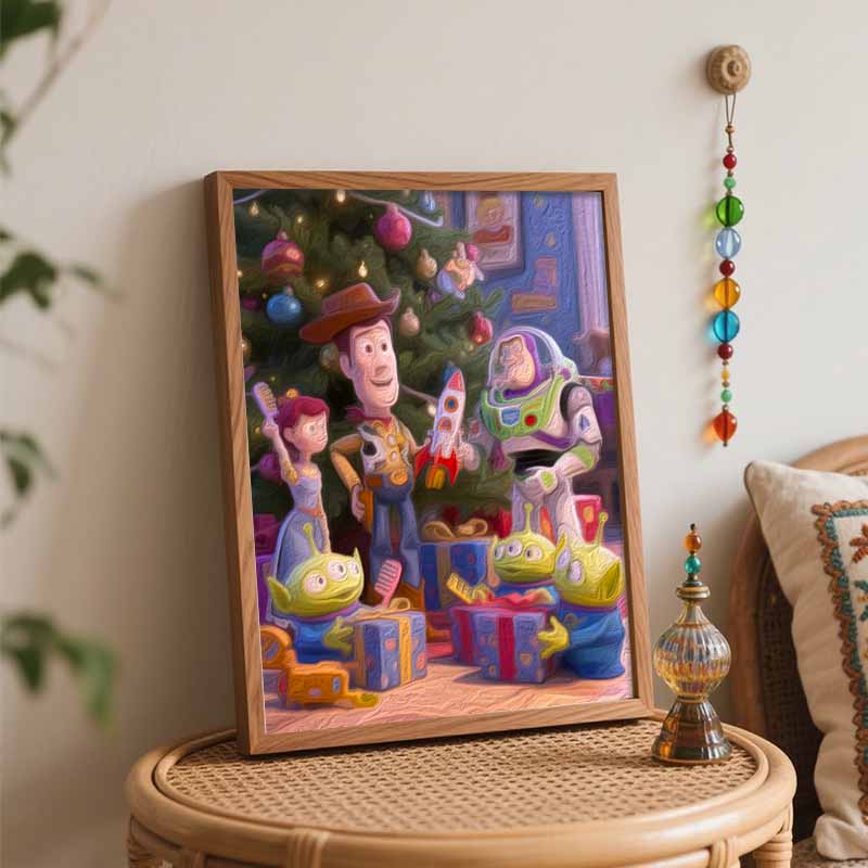 Disney Digital Oil Painting Art Kit Toy Story Space Adventure Handmade Coloring Painting Home Decor