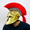Big Corinthian Helmet Great Spartan Helmet With Red Plume Medieval Steel Helmet With Inner Liner Best Gift For Him