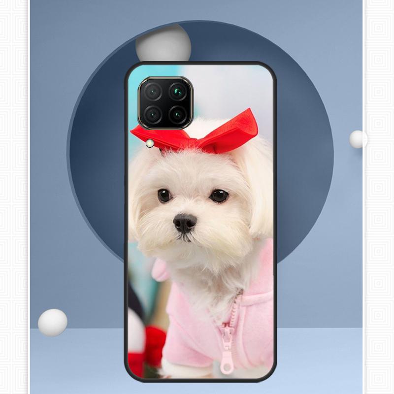 Maltese Dog Puppies For Huawei Nova Y91 Y60 Y70 Y72 Y90 Y61 12s 12i 11i 8i 10 9 SE P20 P40 Lite P30 P60 Pro Case
