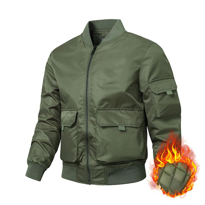 Arbeidsjakke Høst- og vinterfrakk Bomberjakke Flyjakke for menn