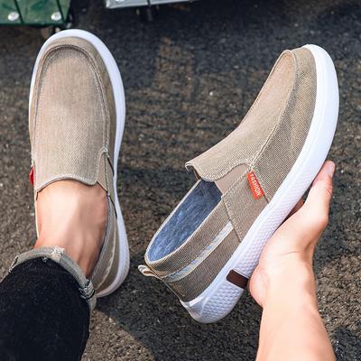 Modische Slipper für Herren, atmungsaktive, leichte und rutschfeste Canvas-Schuhe, Herren-Sneakers, Frühling und Sommer
