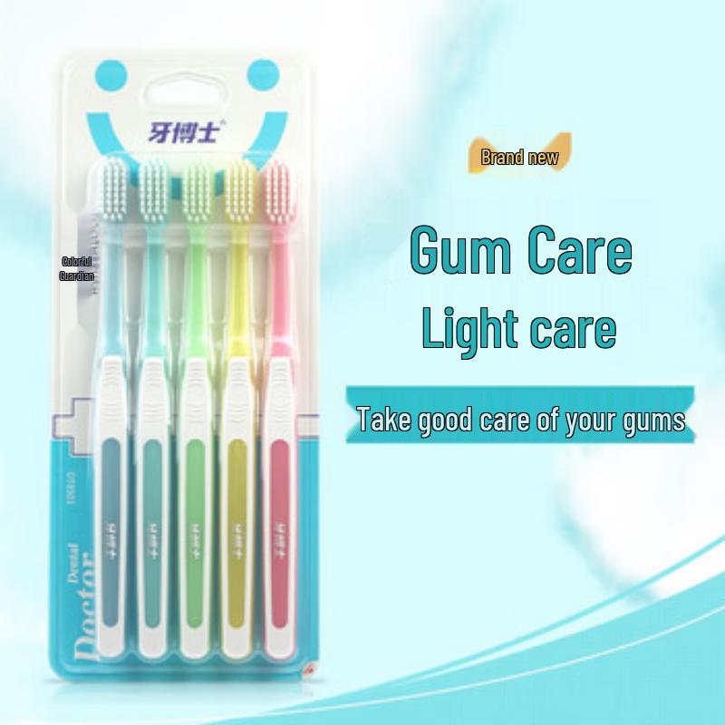 Dr. Ya Soft Bristle Toothbrush 5-Pack