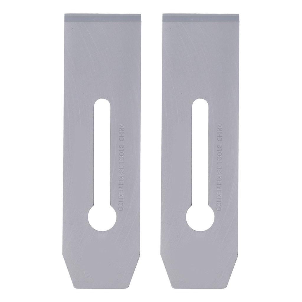 2Pcs Planer Blades Steel 51mm Portable Knife Replacement Accessories for Woodworking Handwork