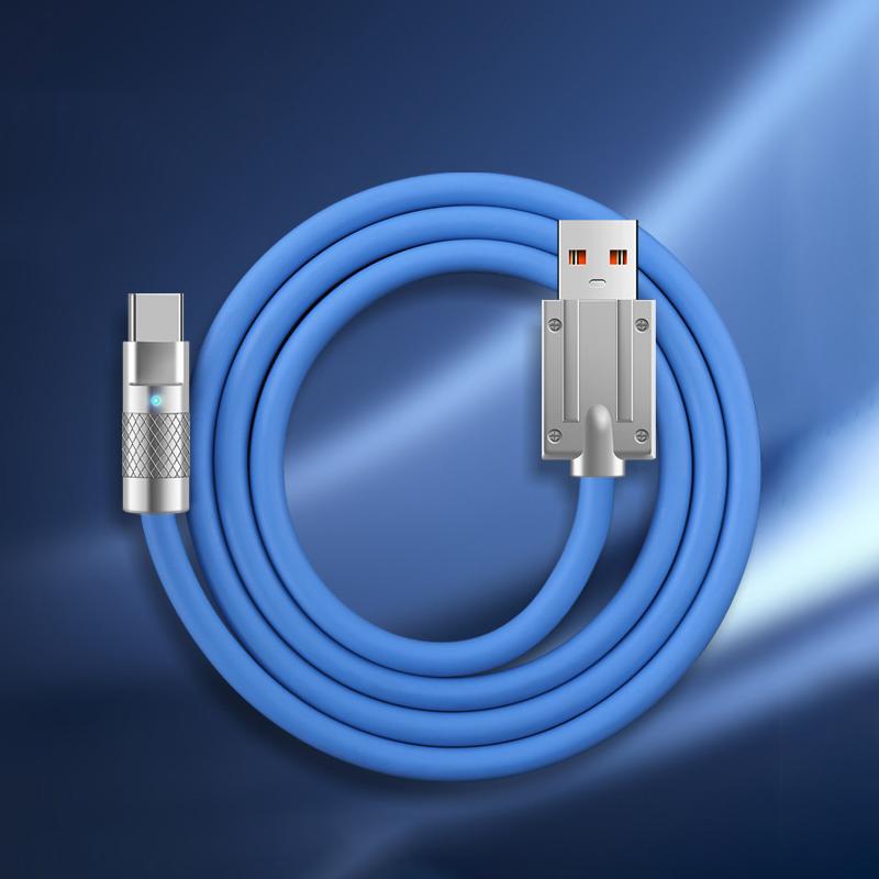 Usb C Bilkabel 120W Type C Lader Usb Ladekabel Hurtiglading Hurtiglading Type C Ladekabel For Mobiltelefon Bil