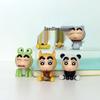 Frog Figurines: 6 Shin-chan Disguised Animal Ornaments - Creative Model Toys & Gifts