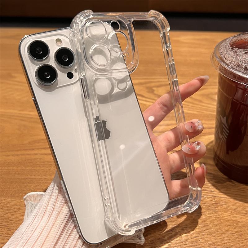 Transparente, stoßfeste Hülle für iPhone 17 Pro Max: Passend für iPhone 16, 15 Plus und 14