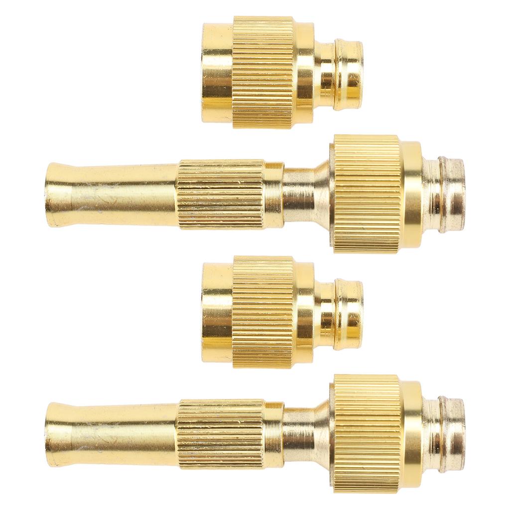2 Set Garden Water Hose Nozzle Sprayer 7 GPM 80 PSI G1/2 Thread Inlet Connector Heavy Duty for Car