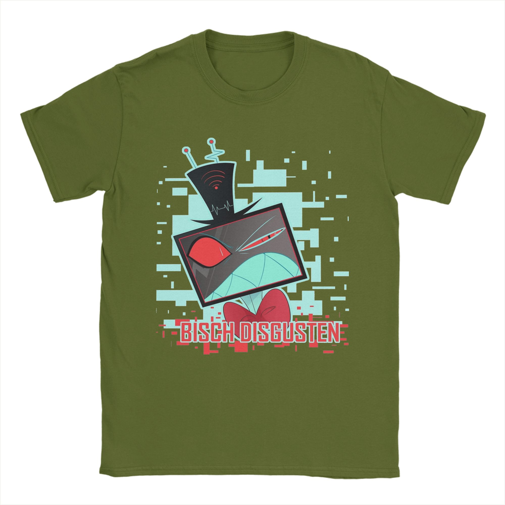 

Men s Voz Hazbins Hotels Anime T Shirt 100% Cotton Tops Hipster Short Sleeve O Neck Tee Shirt New Arrival T-Shirts 4XL
