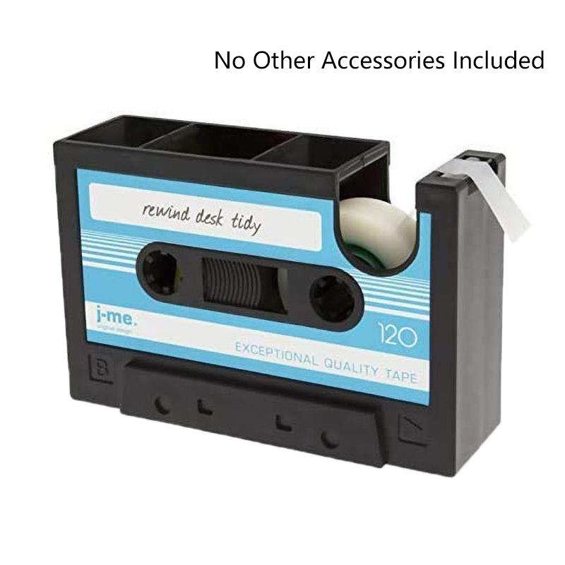 

Многофункциональный контейнер для ручек Креативный органайзер для канцелярских принадлежностей для офисного стола Новинка Ретро форма кассеты Контейнер для ручек Подарки