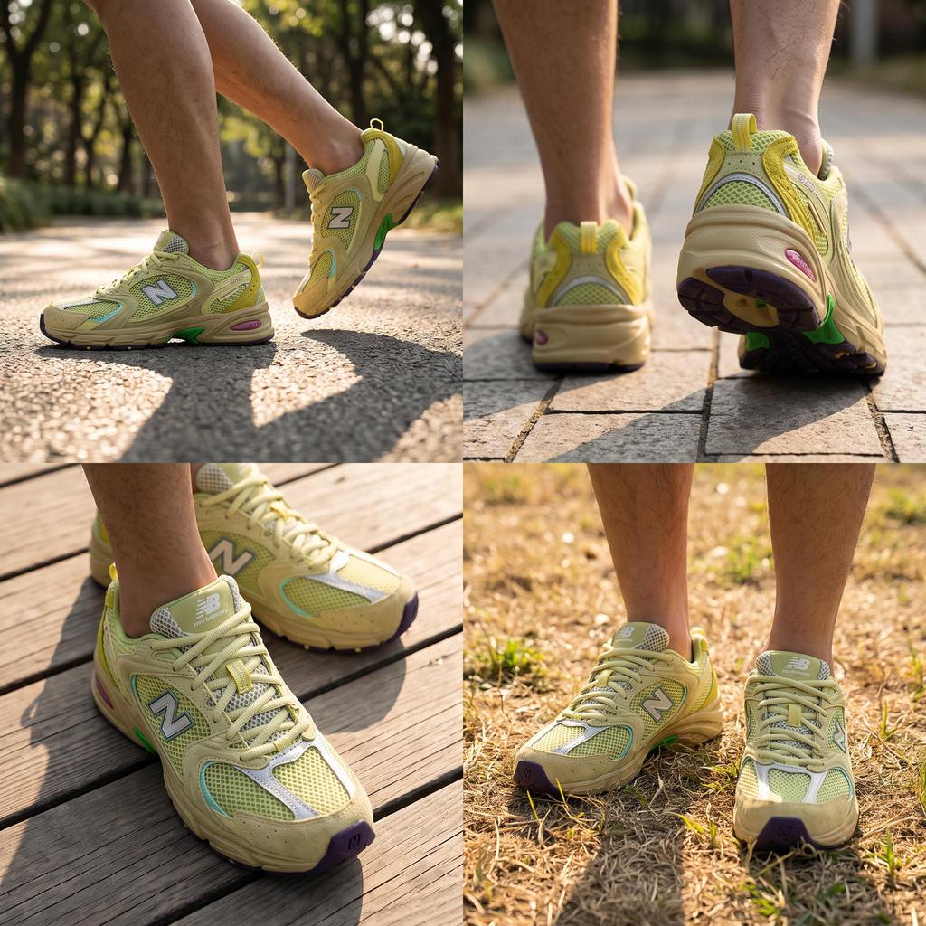 Salehe Bembury X New Balance 530 Prosperity Be The Prize Unisex Sneakers Green Dusty-Yellow Celery-Green MR530PR