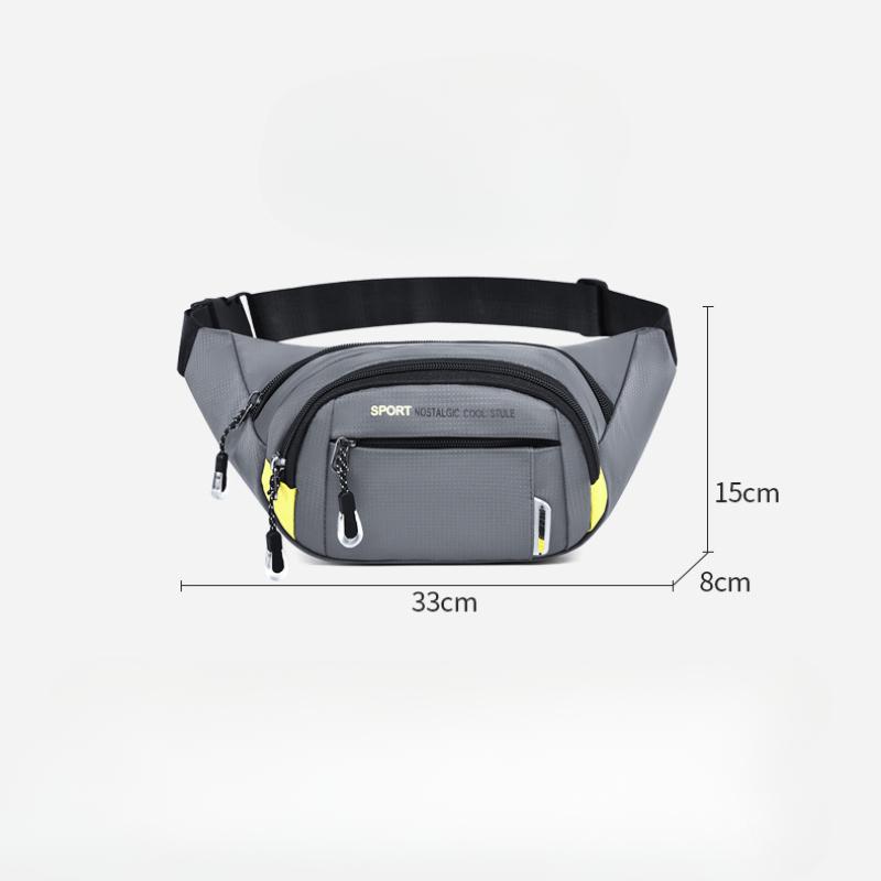 Outdoor Sports, Men's, Wear-resistant Waist Bag, Simple, Waterproof, Portable, Multifunctional Diagonal Chest Bag