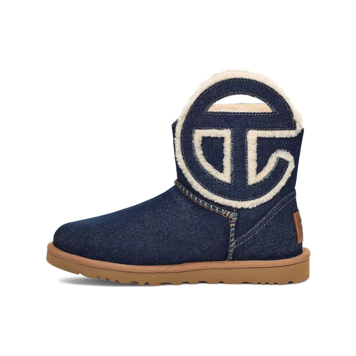 

UGG Telfar x Logo Mini Boot Indigo Denim Unisex Sneakers Blue 1152550-IDG 38