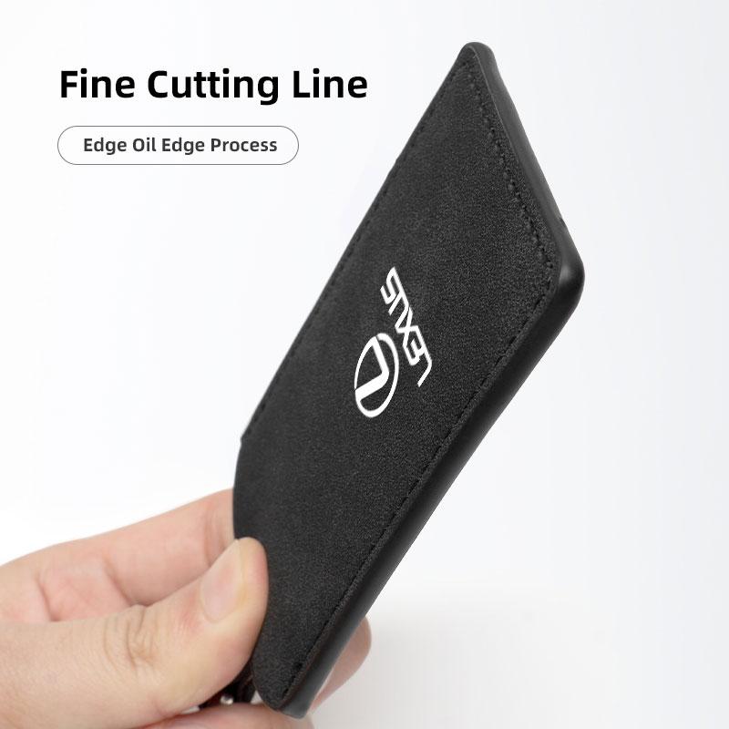 Car Key Case Cowhide Card Bag Decorative Pendant For Lexus RX330 IS250 Ct200h ES300h RX350 IS300h ES350 Car Supplies Card Holder