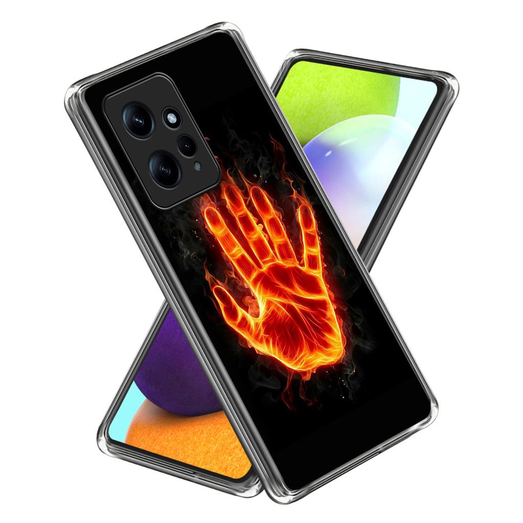 For Xiaomi Redmi Note 12 4G Case Scratch-Proof TPU Pattern Printing Back Phone Cover