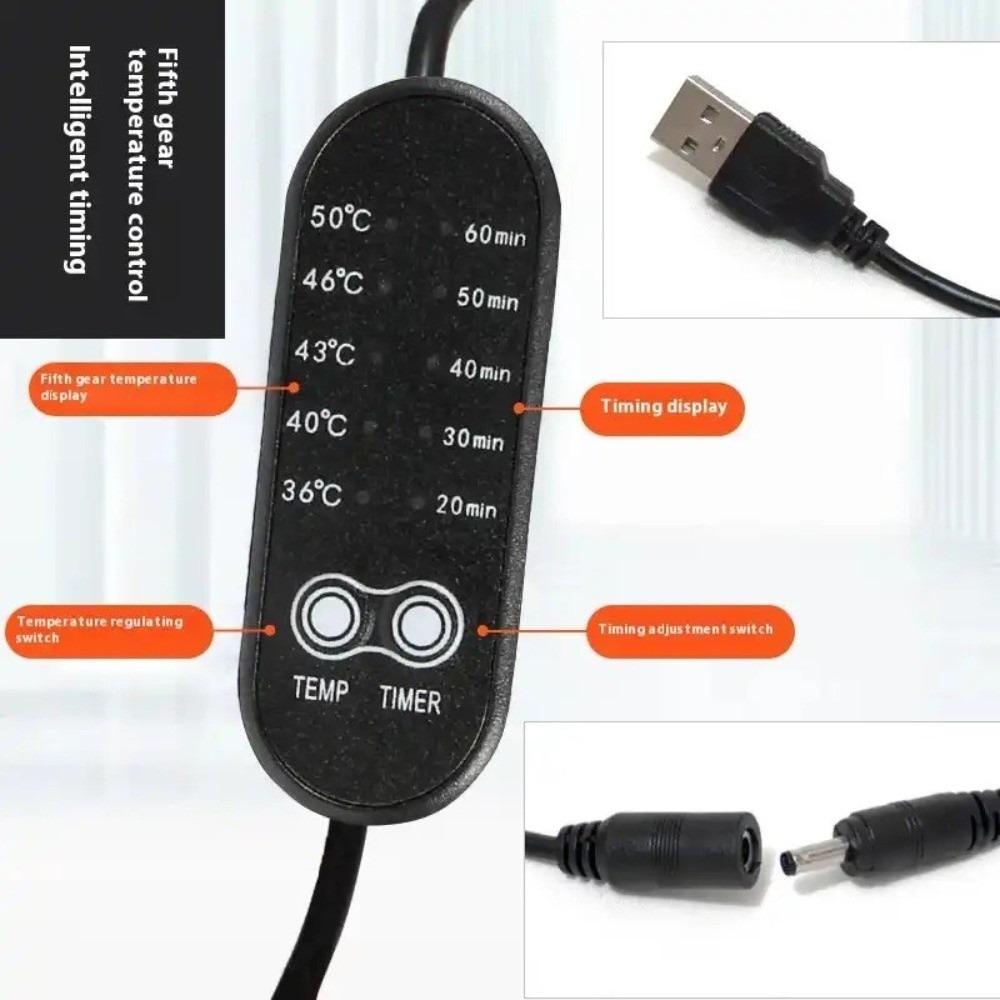 Electric Heating Sleep Eye Mask Constant Temperature Control Simulation Silk Eye Mask  Unisex