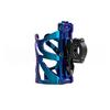 Motorcycle Drink Holder Handlebar Water Bottle Cup Holder Beverage Holder 18-32MM Mount ABS Black/Blue