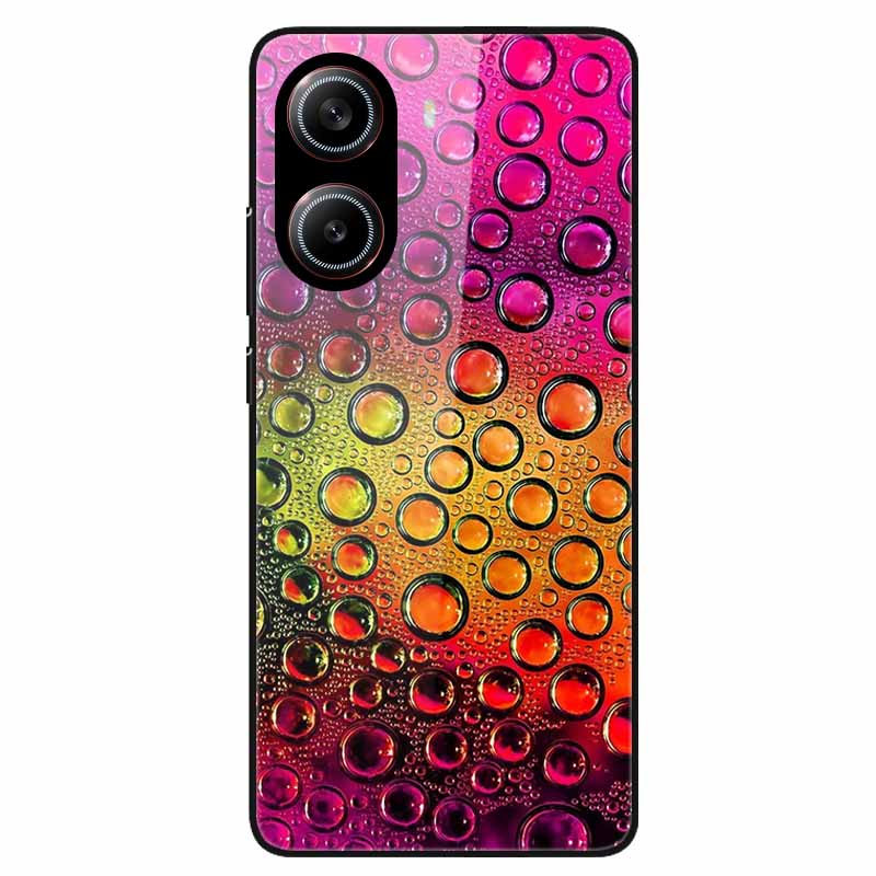 For Poco X7 Pro 5G Case Flower Hard Back Cover Tempered Glass Cases for Xiaomi Poco X 7 Pro X7Pro Hard Shells PocoX7Pro 2025 New