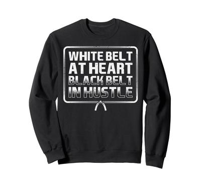 White Belt At Heart Black Belt Karate Martial Arts Taekwondo Trainer