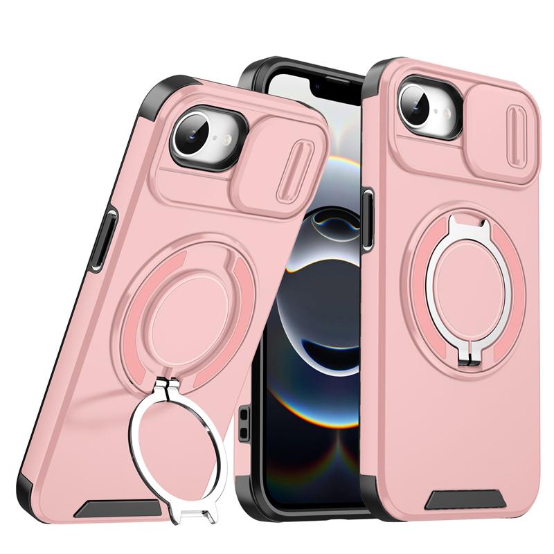 

For iPhone 16E SE4 2026 Armor Shockproof Magnetic Ring Stand Holder Phone Cases Fundas For Apple iPhone 16E iphone16E SE4 Cover iPhone 16e