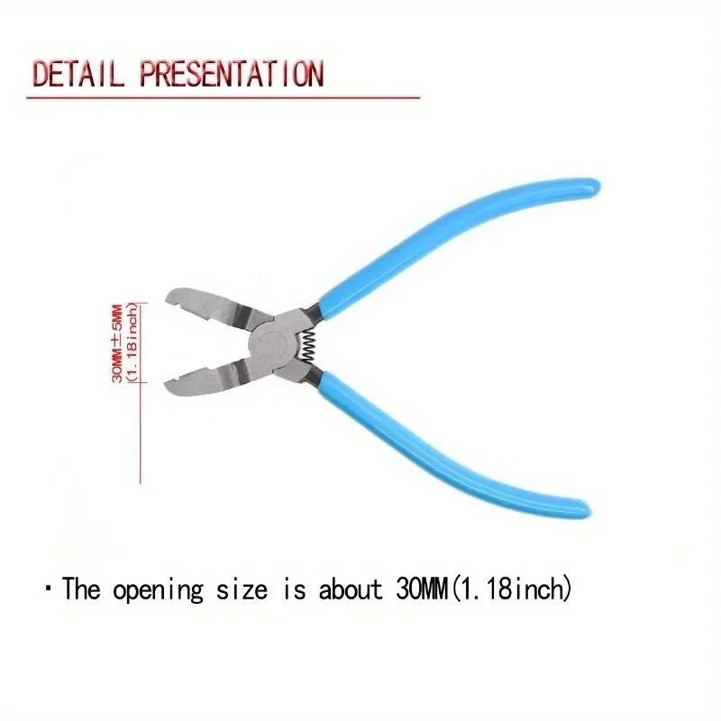 Car Clip Pliers Multifunctional Diagonal Pliers Staple Screwdriver Removal Tool Car Rivet Tightening Pliers Wire Stripping Plier