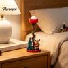 Stable Wax Catcher Christmas Reindeer Candle Holders, Red Cartoon Candlestick Cute Holder Holiday Entryway Counter Decor for Tealight Candles,