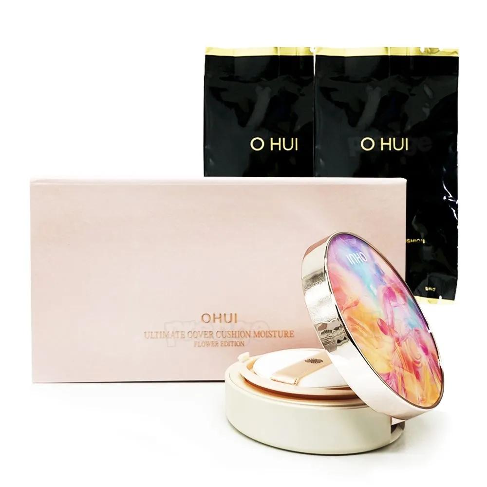 

Ohui Ultimate Cover Moisture Cushion No. 01 - Main Product + 2 Refills Flower Set