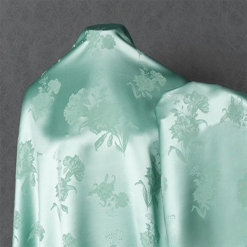 100x150cm Acetátový saténový žakárový materiál na šaty, košile, hedvábně hladký, lesklý, velkoobchodní látka na oděvy, šití, DIY materiál