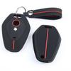 Key Shell Cover for bmw with Keychain Anti-Scratch Guard Shockproof Protection Soft Grip Texture Responsive Button Touch Dust Resistant Cover
